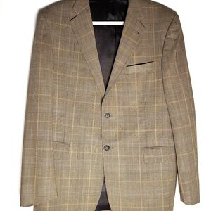 Vintage Plaid Wool Blazer | Classic Tailored Jacket